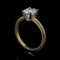 1.18 Ct. Gemstone Ring, 14K White & Yellow 2