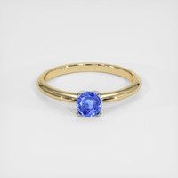 0.69 Ct. Blue Sapphire Ring, 14K White & Yellow 1