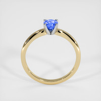 0.69 Ct. Blue Sapphire Ring, 14K White & Yellow 3