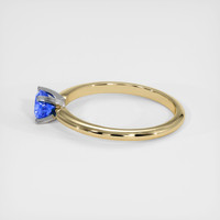 0.69 Ct. Blue Sapphire Ring, 14K White & Yellow 4