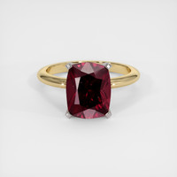 3.89 Ct. Gemstone Ring, 18K White & Yellow 1