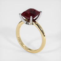 3.89 Ct. Gemstone Ring, 18K White & Yellow 2