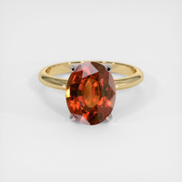 5.16 Ct. Gemstone Ring, 18K White & Yellow 1