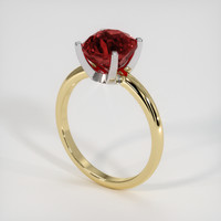 3.10 Ct. Gemstone Ring, 18K White & Yellow 2