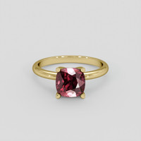 3.25 Ct. Purplish Red Zircon Ring, 10K Yellow Gold 1