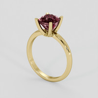 3.25 Ct. Purplish Red Zircon Ring, 10K Yellow Gold 2
