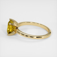 2.10 Ct. Yellowish Green Sphene (Titanite) Ring, 10K Yellow Gold 4