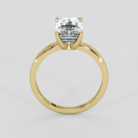3.14 Ct. Blue Aquamarine Ring, 10K Yellow Gold 3