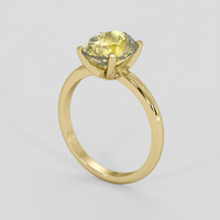 3.87 Ct. Yellow Zircon Ring, 10K Yellow Gold 2