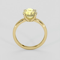 3.87 Ct. Yellow Zircon Ring, 10K Yellow Gold 3