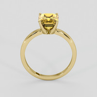 3.01 Ct. Yellowish Brown Zircon Ring, 10K Yellow Gold 3