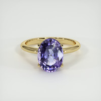 3.79 Ct. Purple Spinel Ring, 10K Yellow Gold 1