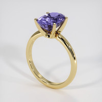 3.79 Ct. Purple Spinel Ring, 10K Yellow Gold 2