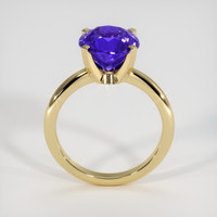 3.51 Ct. Violetish Blue Tanzanite Ring, 10K Yellow Gold 3