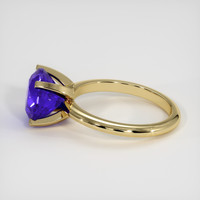 3.51 Ct. Violetish Blue Tanzanite Ring, 10K Yellow Gold 4