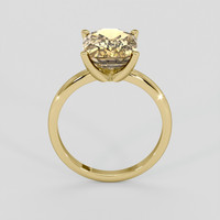 5.80 Ct. Yellowish Brown Zircon Ring, 10K Yellow Gold 3