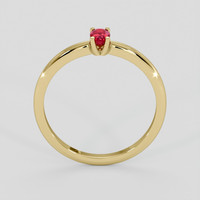 0.51 Ct. Ruby Ring, 10K Yellow Gold 3