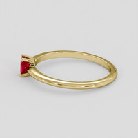 0.51 Ct. Ruby Ring, 10K Yellow Gold 4
