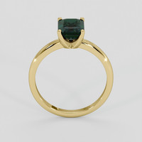 2.07 Ct. Bluish Green Sapphire Ring, 10K Yellow Gold 3