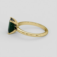 2.07 Ct. Bluish Green Sapphire Ring, 10K Yellow Gold 4