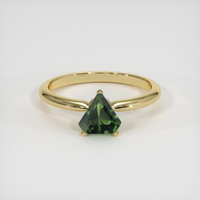 1.16 Ct. Green Sapphire Ring, 10K Yellow Gold 1
