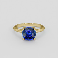 1.56 Ct. Blue Sapphire Ring, 10K Yellow Gold 1