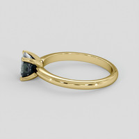 1.29 Ct. Bluish Green Sapphire Ring, 10K Yellow Gold 4