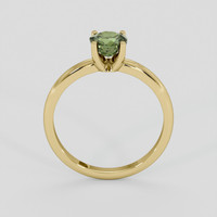 1.11 Ct. Green Sapphire Ring, 10K Yellow Gold 3