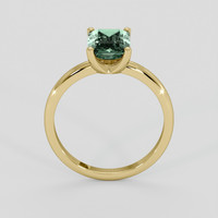 1.58 Ct. Bluish Green Sapphire Ring, 10K Yellow Gold 3