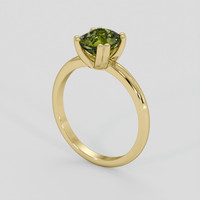 1.98 Ct. Yellowish Green Sapphire Ring, 10K Yellow Gold 2