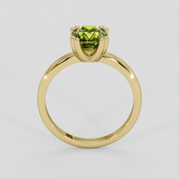 1.98 Ct. Yellowish Green Sapphire Ring, 10K Yellow Gold 3