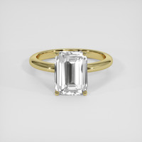 4.05 Ct. White Sapphire Ring, 10K Yellow Gold 1