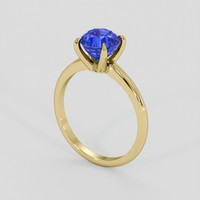 2.29 Ct. Blue Sapphire Ring, 10K Yellow Gold 2