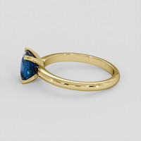 1.55 Ct. Greenish Blue Sapphire Ring, 10K Yellow Gold 4