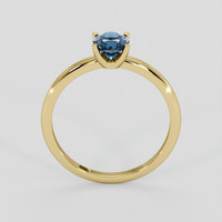1.41 Ct. Greenish Blue Sapphire Ring, 10K Yellow Gold 3