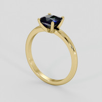 1.19 Ct. Blue Sapphire Ring, 10K Yellow Gold 2