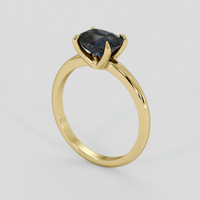 1.66 Ct. Green Sapphire Ring, 10K Yellow Gold 2