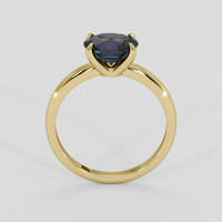 1.66 Ct. Green Sapphire Ring, 10K Yellow Gold 3