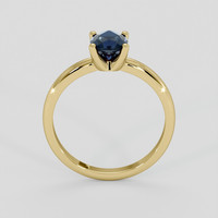 1.02 Ct. Blue Sapphire Ring, 10K Yellow Gold 3