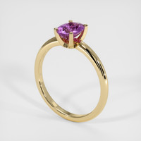 1.08 Ct. Pinkish Purple Sapphire Ring, 10K Yellow Gold 2
