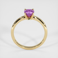 1.08 Ct. Pinkish Purple Sapphire Ring, 10K Yellow Gold 3