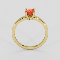 0.96 Ct. Padparadscha Sapphire Ring, 10K Yellow Gold 3