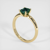 0.83 Ct. Green Sapphire Ring, 10K Yellow Gold 2