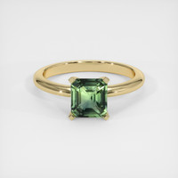 1.55 Ct. Bluish Green Sapphire Ring, 10K Yellow Gold 1