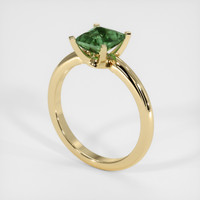 1.55 Ct. Bluish Green Sapphire Ring, 10K Yellow Gold 2