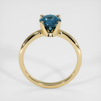 1.59 Ct. Greenish Blue Sapphire Ring, 10K Yellow Gold 3