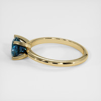 1.59 Ct. Greenish Blue Sapphire Ring, 10K Yellow Gold 4