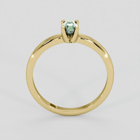 0.46 Ct. Green Sapphire Ring, 10K Yellow Gold 3