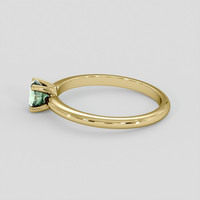 0.46 Ct. Green Sapphire Ring, 10K Yellow Gold 4