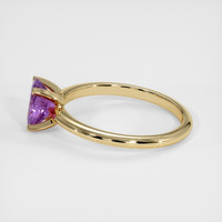 1.05 Ct. Purple Sapphire Ring, 10K Yellow Gold 4